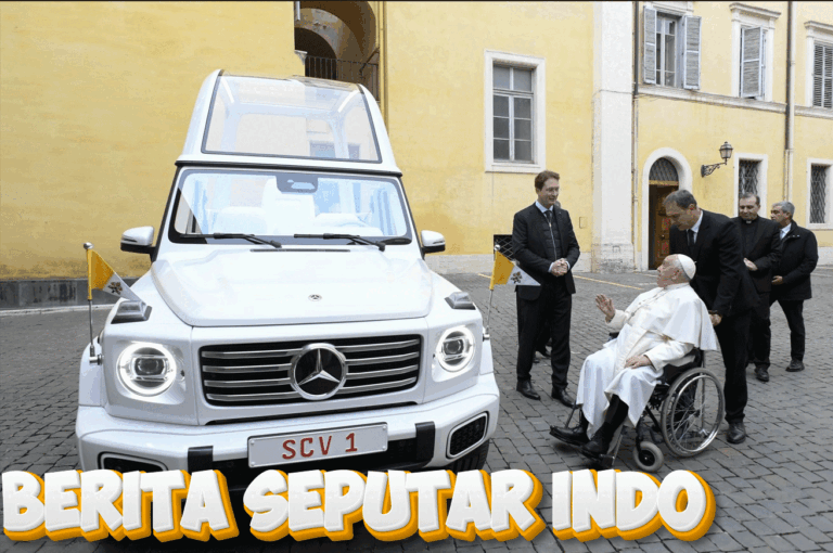 Paus Fransiskus Kini Pakai Mobil Dinas Bertenaga Listrik